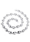 White Gold Chain - Mens Hollow Puff Chain 14K Gold