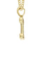 14K Yellow Gold Letter "I" Baguette Diamond