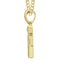 14K Yellow Gold Letter "F" Baguette Diamond