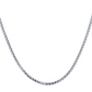 White Gold Chain - Mens Solid Franco Chain 14K White Gold