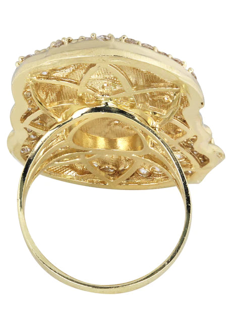 Pinky Ring | 10K Gold | CZ Stones | 11.1 Grams
