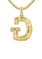 10k Yellow Gold Diamond Pendant Letter "G"
