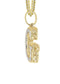 10k Yellow Gold Diamond Pendant Letter "G"