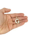 10k Yellow Gold Diamond Pendant Letter "G"