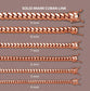 Miami Cuban Solid Link - 14k Rose Gold Chain