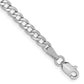 Cuban Link Hollow Chain - 10K White Gold Chain
