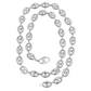 White Gold Chain - Mens Hollow Puff Chain 10K Gold