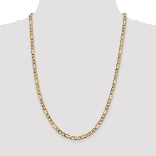 gold figaro diamond cut