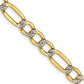 gold figaro diamond cut