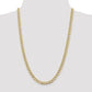 Cuban Link Hollow Diamond Cut Chain - 10K Gold Chain