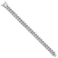 White Gold Miami Cuban Bracelet Hollow - 10K White Gold Bracelet