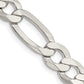 Silver Chains - Mens White Chain / Figaro Chain