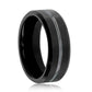 Tungsten Ring - Polished Black & Matte