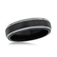 6MM Tungsten Ring - Silver & Black