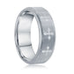 Cross Design - Polished & Brushed Tungsten Ring