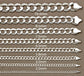 Cuban Link Hollow Chain - 10K White Gold Chain
