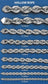 10KT White Gold Hollow Rope Chain