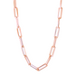 Paper Clip Rose Gold Chain 14KT