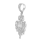 Men's Round Diamond "ALLAH" Arabic Script Charm Pendant in 10KT Gold