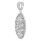 Gold Diamond Football Charm Pendant - 10KT Gold