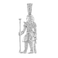 Gold Diamond Egyptian Pharaoh Charm Pendant - 10KT Gold