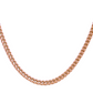 10K Rose Gold Chain - Hollow Rose Franco Chain