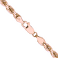 10k Rose Gold Chain - Solid Rope Chain