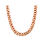 Miami Cuban Solid Link 6MM -13.5MM- 14k Rose Gold Chain