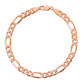 The Solid Rose Figaro Bracelet