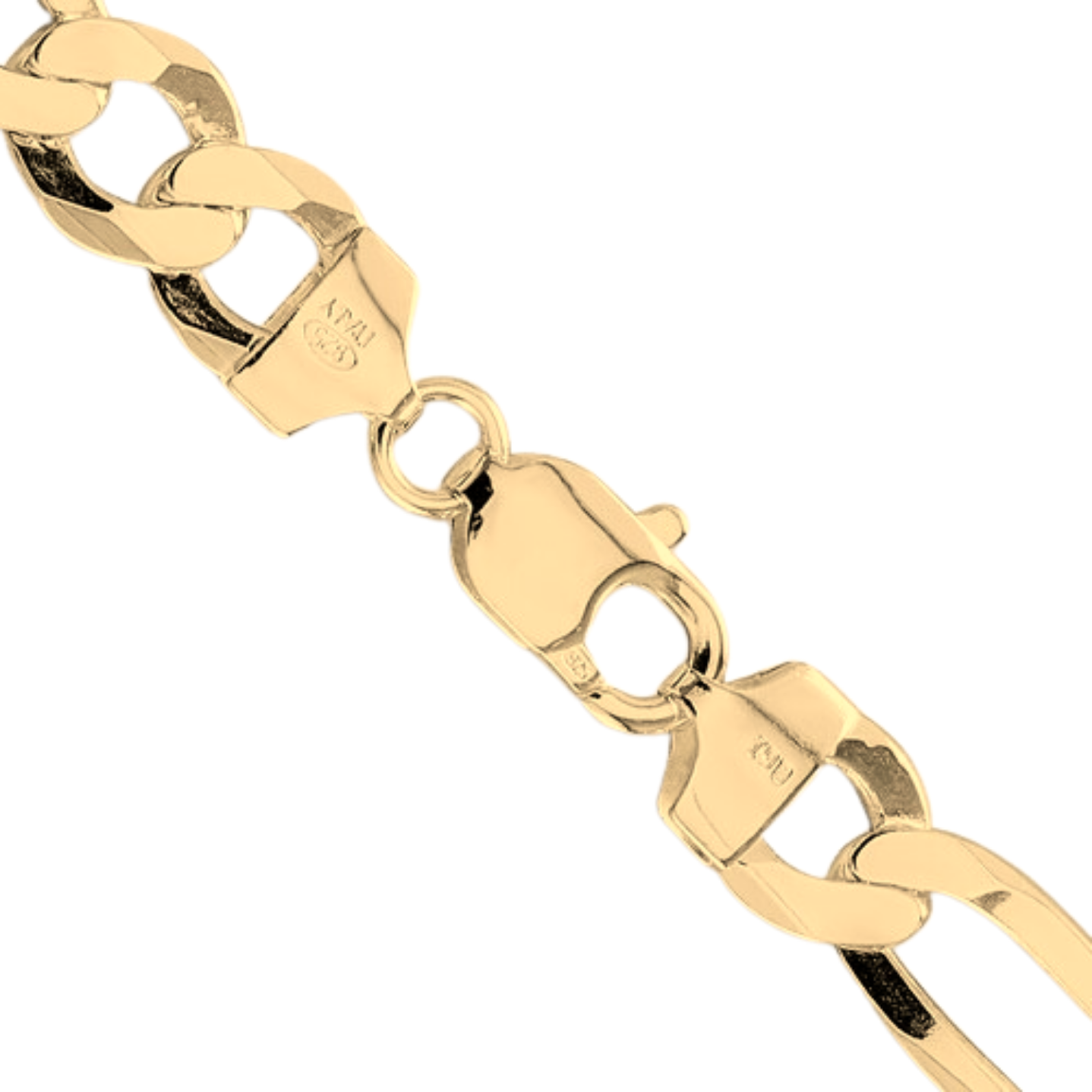 Gold Figaro Silver Chain