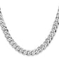 Cuban Link Hollow Chain - 10K White Gold Chain