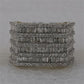 10K YELLOW GOLD BAGUETTE DIAMOND FLAT TOP FASHION RING 3 CTTW