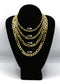 Gold Figaro Silver Chain