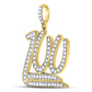 Gold Diamond 100 Hundred Emoji Charm Pendant - 10KT Gold