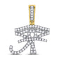 Gold Diamond Eye of Ra Charm Pendant - 10KT Gold