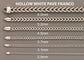 Gold Chain - Mens Hollow Diamond Cut Franco Chain 10K White Gold, close-up