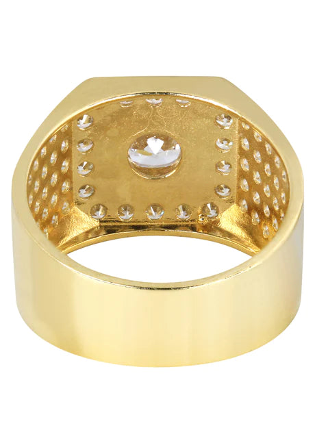 Pinky Ring | 10K Gold | CZ Stones | 11.1 Grams