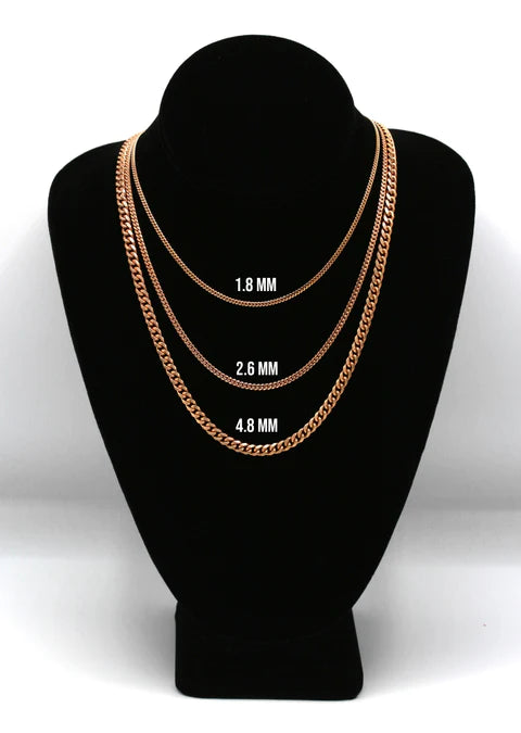 Silver Rose Gold Polish Chain