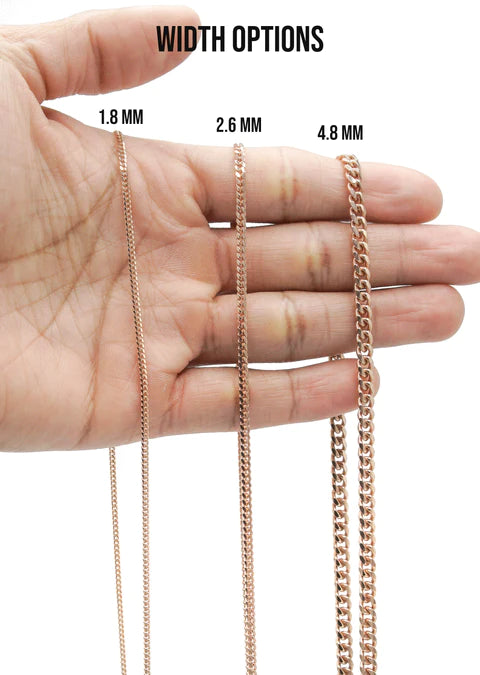 Silver Rose Gold Polish Chain