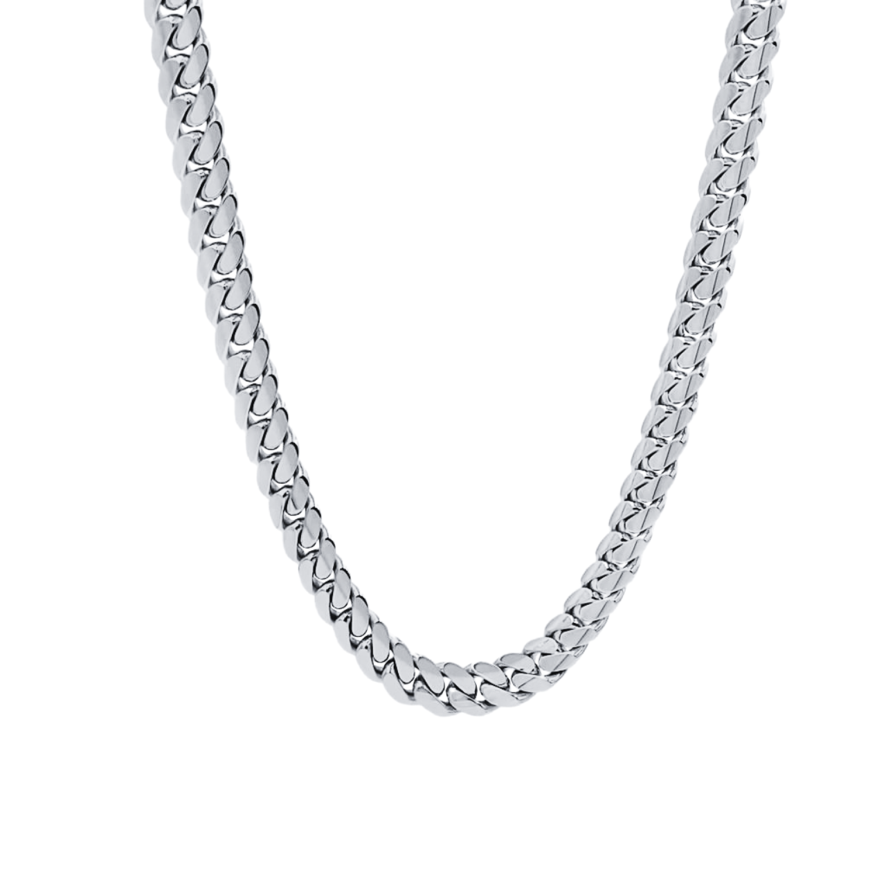 white gold miami cuban chain