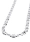 10K White Gold Solid Mariner Chain, full-length view