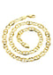 10K Yellow Gold Solid Mariner Chain, close-up of the link detail